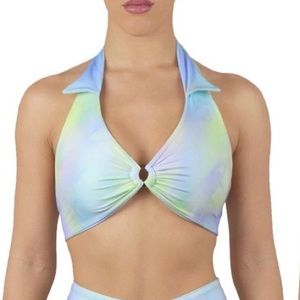 Heart of Sun Boardwalk Euphoria Bikini Top Halter M